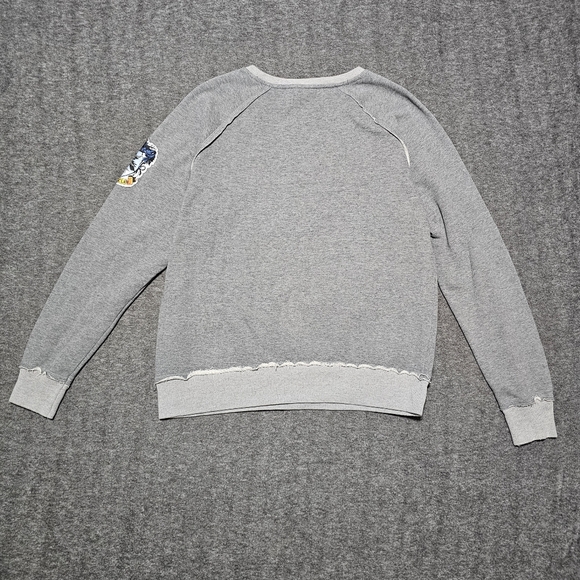 Official Harry Potter Ravenclaw Grey Distressed Crewneck Sweatshirt - Unisex L - Picture 5 of 11